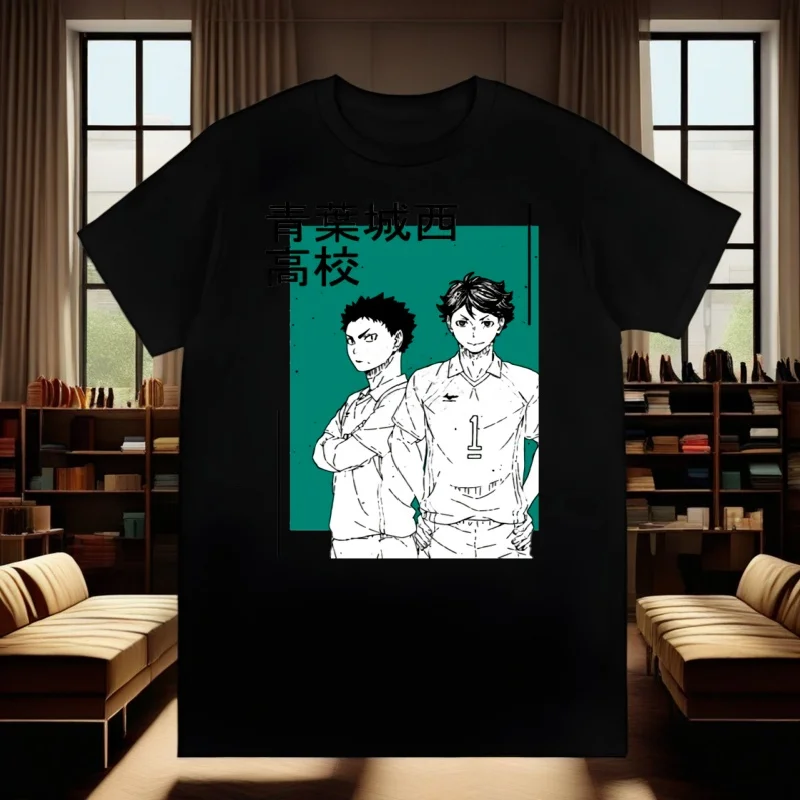 Oya Oya Oya Haikyuu Kuroo أنيمي Bokuto الكرة الطائرة تي شيرت الرجال القمصان جودة الصيف بلايز قصيرة الأكمام تيز تي شيرت