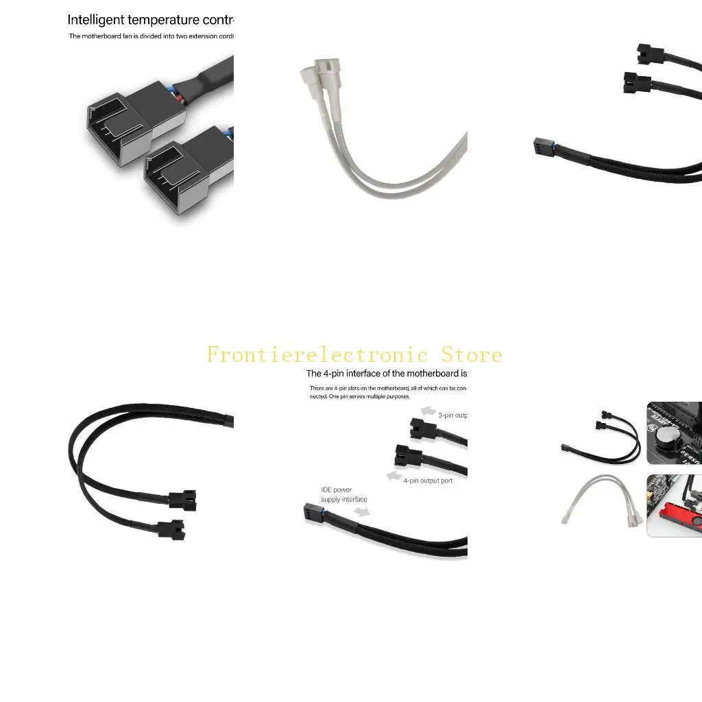 

Порт кабеля Сплиттер Г8ДБ 4Пин от 1 до 2 с помехоустойчивым шнуром рукава для расширения системы нескольких вентиляторов