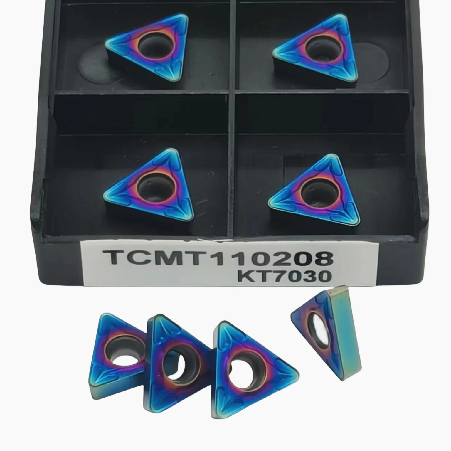 เครื่องกลึงโลหะ TCMT110204คาร์ไบด์แทรกภายในเครื่องมือกลึงคุณภาพสูง TCMT110208