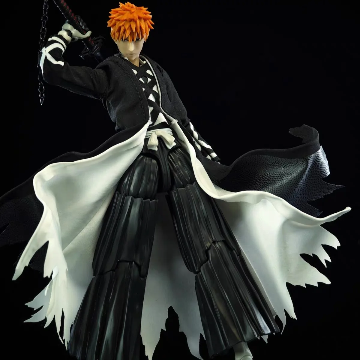 BLEACH：Thousand-Year Blood War SHF Kurosaki Ichigo Cloth Clothes Anime Action Figure Model Toy Cloak Built-In Wire
