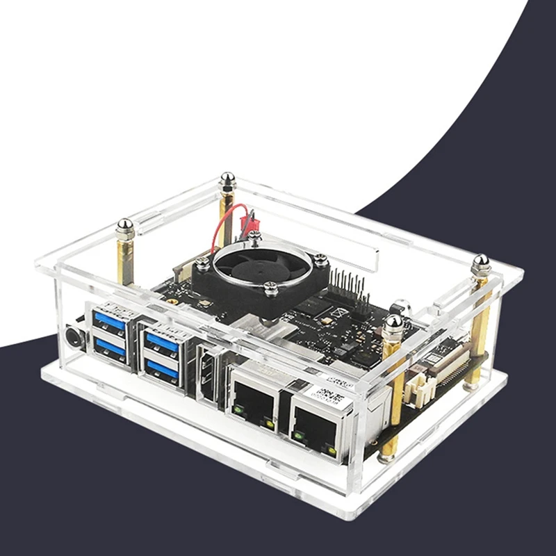 Acrylic Case For Visionfive 2 Development Board Development Board Box Transparent Case With Cooling Fan Heatsink Kit Durable