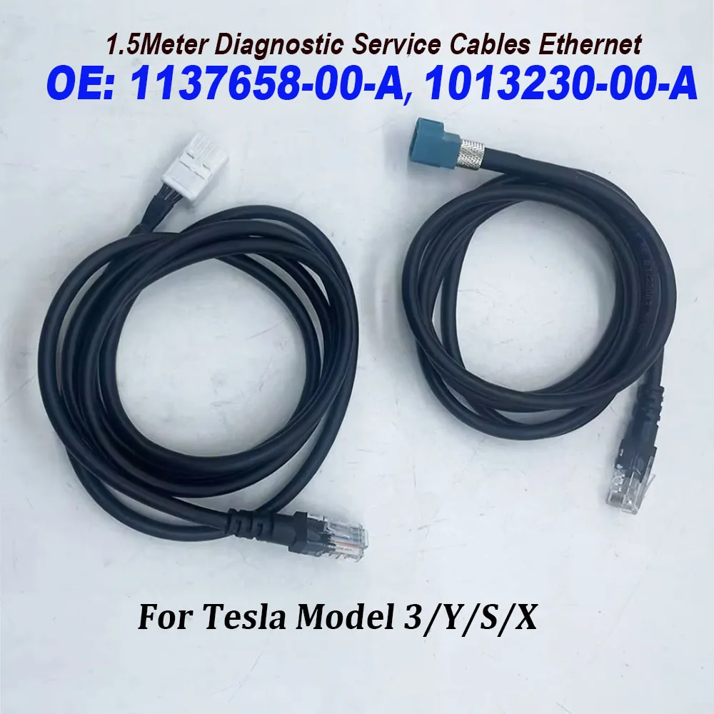 1137658-00-A 1013230-00-A 113765800A 101323000A For Diagnostic Service Cables Ethernet 1.5 Meter Toolbox 3 For Model 3 Y X S