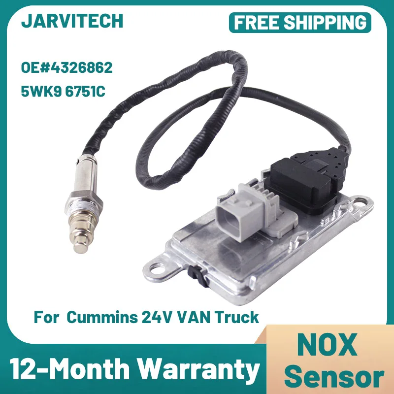 NOX Sensor 4326862 5WK96751C A2C95992900 New Nitrogen Oxide Sensor 24V For CUMMINSS Engine 4326862RX High Quality