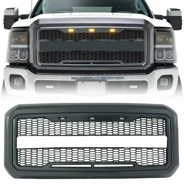 Spedking Hot Sales ABS Body Kit Front Bumper Grille Accessories For FORD F250 2011-2016 Front Bumper Grille