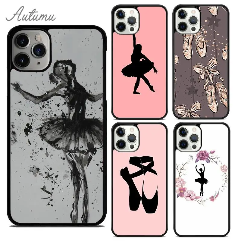 Ballerina Ballet Shoes Dance Girl Phone Case for iPhone 15 16 SE2020 11 12 13 14 Pro Max mini 6 7 8 Plus Cover coque Fundas