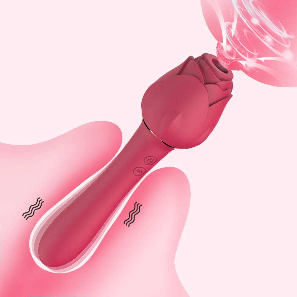 Women Clitoris Stimulator Rose Vibrator Female Masturbator Powerful Clit Sucking Vagina Vibrator G Spot Stimulator Sex Toy view 3
