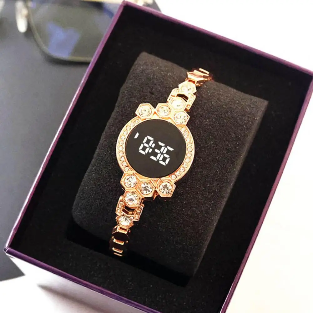 Electronic Watch Women Bracelet Wrist Watch Fashion Digital Watch Chain Couple Jewelry Gift Birthday Gift