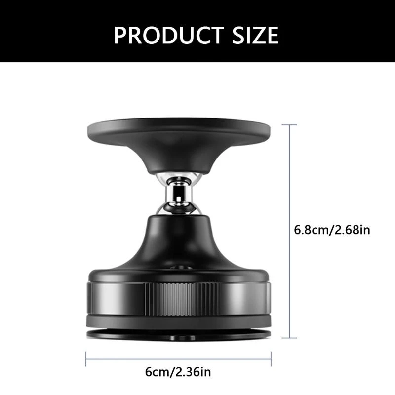 Портативный магнитный держатель кронштейна с магнитным телефоном с вакуумным всасыванием и гибкостью