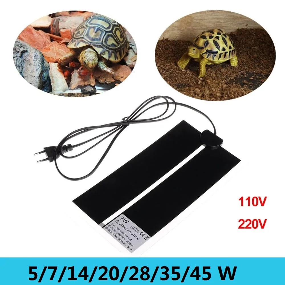 

110V 220V Reptiles Incubator Warm Mat 5-45W Pet Heating Pad Blanket Adjustable Thermostat Temperature Controller