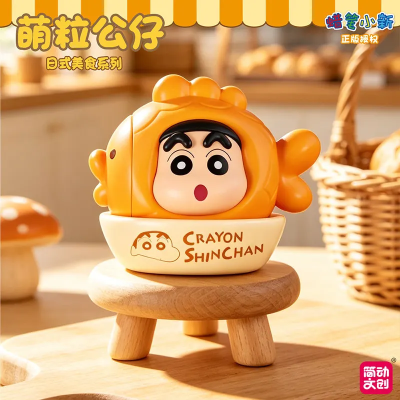Коллекционная мини-фигурка Jiandong Wenchuang Blind Box Crayon ShinChan из серии «Японская кухня» – настольное украшение для фанатов аниме