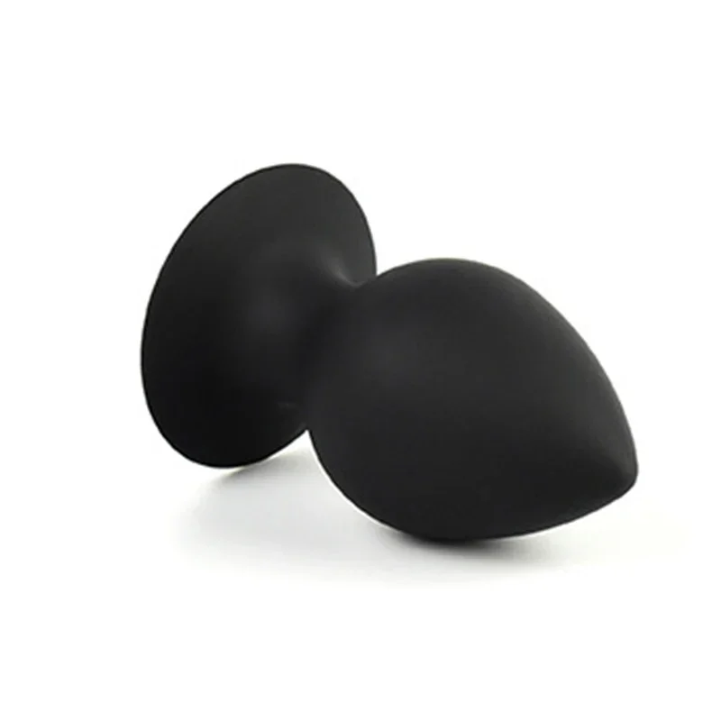 Small, Medium, Large, extra large Black Silicone Butt Plug Anal Plug Ass Stimulate Massage Anal Sex Toy Adult Games For Couples.