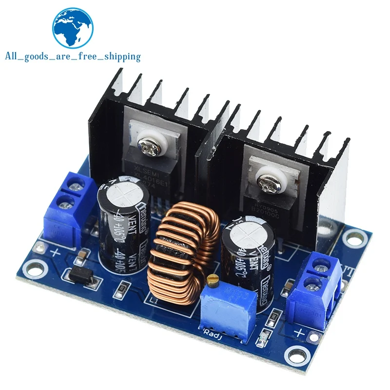 TZT XL4016 PWM Adjustable 4-36V To 1.25-36V Step-Down Board Module Max 8A 200W DC-DC Step Down Buck Converter Power Supply