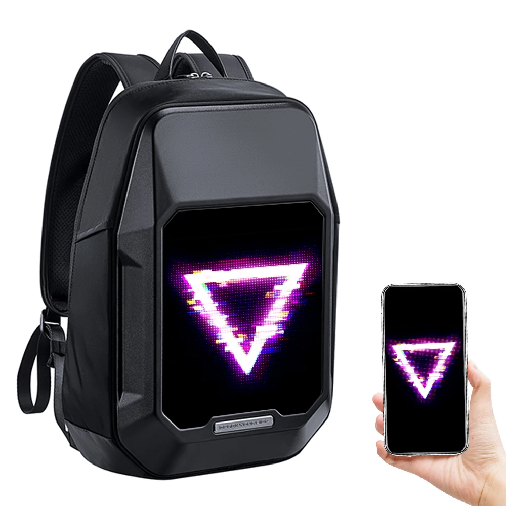 

Divoom Cyberbag Led Backpack Motorcycle Riding Pixel Advertising Backpack Display Screen Luminous Schoolbag for Men