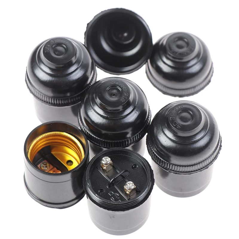 5PCS E27 4A Retro Light Bulb Lamp Holder Pendant Edison Screw Cap Socket Fittings Lighting Accessories