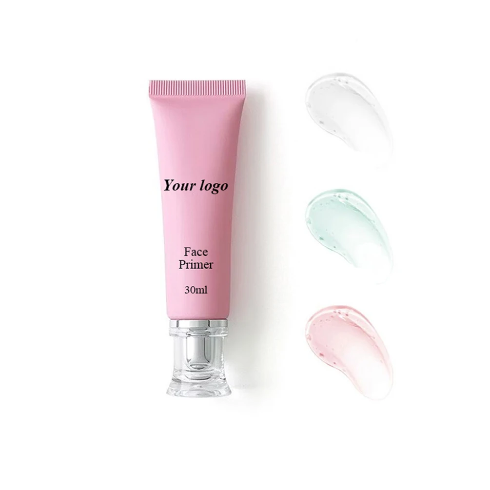 30ml Private Label Face Primer Custom Logo Dewy Glow Primer Face Base 3-color Non-caking Gel Oil-control Long-lasting Makeup