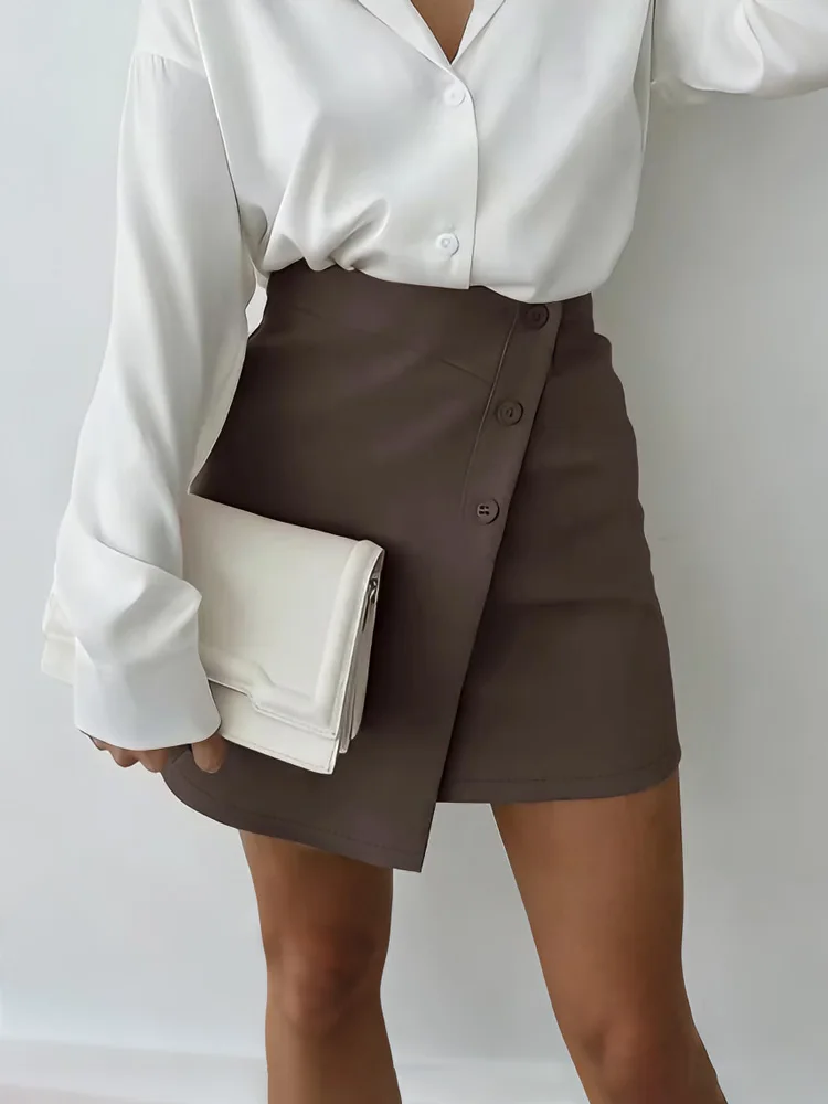 

Tossy Casual Commute Patchwork Y2k Skirt For Women High Waist Solid Elegant Summer 2026 New Skirt Female Fashion Suit Skirts