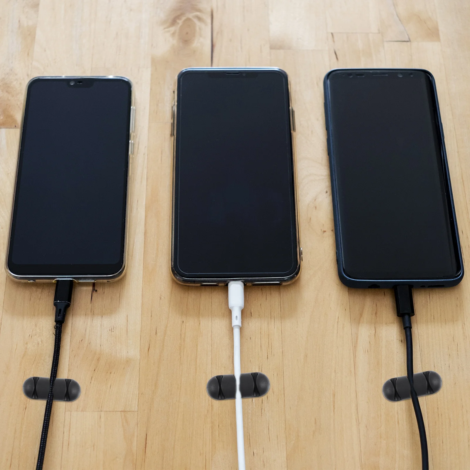 

10Pcs Cable Organizer Multi-Hole 3-Slot Tpr Self-Adhesive Desktop Cord Management Wire Clips Cable Holder Tpr Cord Clips