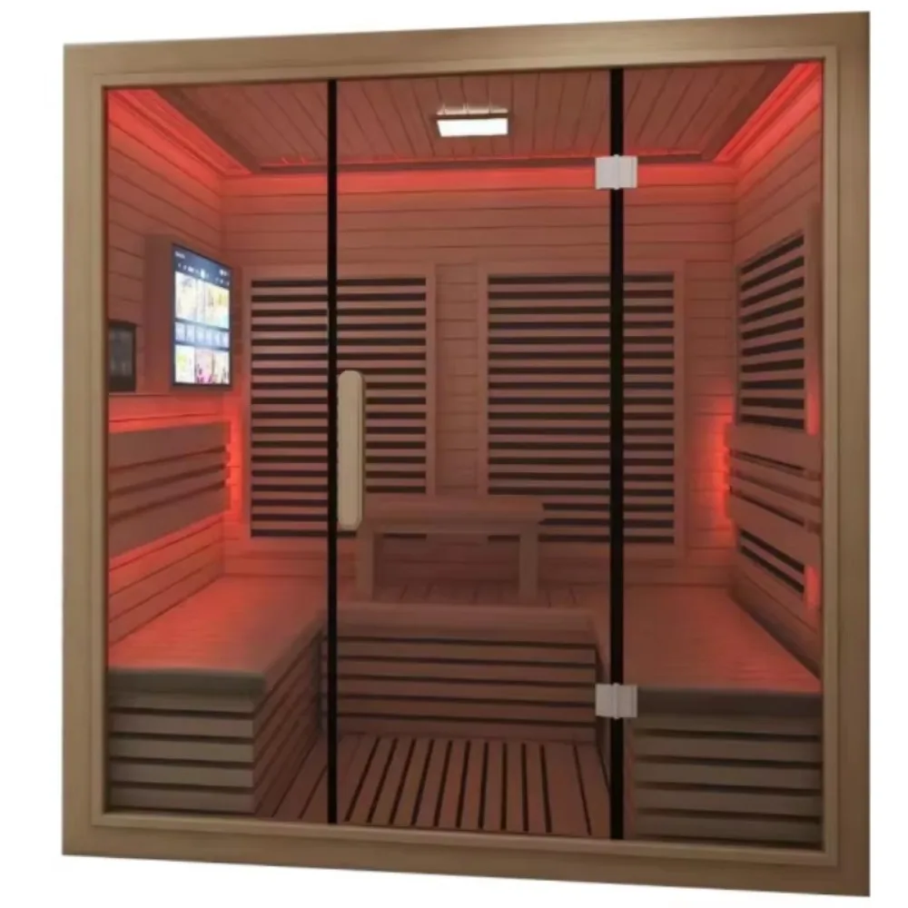 Full Spectrum Sauna 4 Persons Cheap Best Far Infrared Cheap Dry Sauna Room Factory Supplier