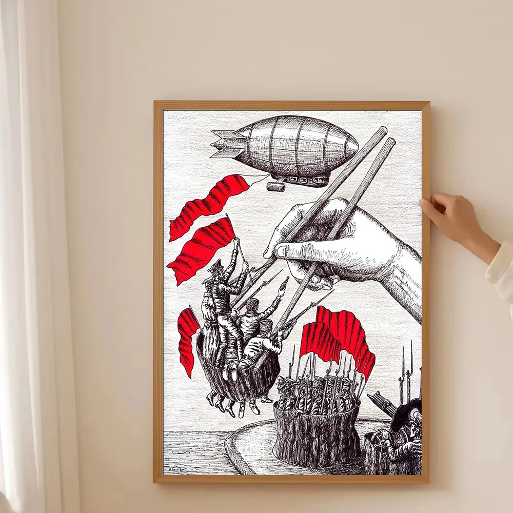 خمر مشهد معركة القرون الوسطى قماش طباعة الظلام الخيال الفن جدار ديكور القوطية الرعب المشارك ديكور المنزل غرفة الديكور #3