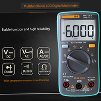 RICHMETERS RM102 Multifunction Digital Multimeter AC/DC Voltage current tongs Resistance Diode Capacitance Temperature Tester