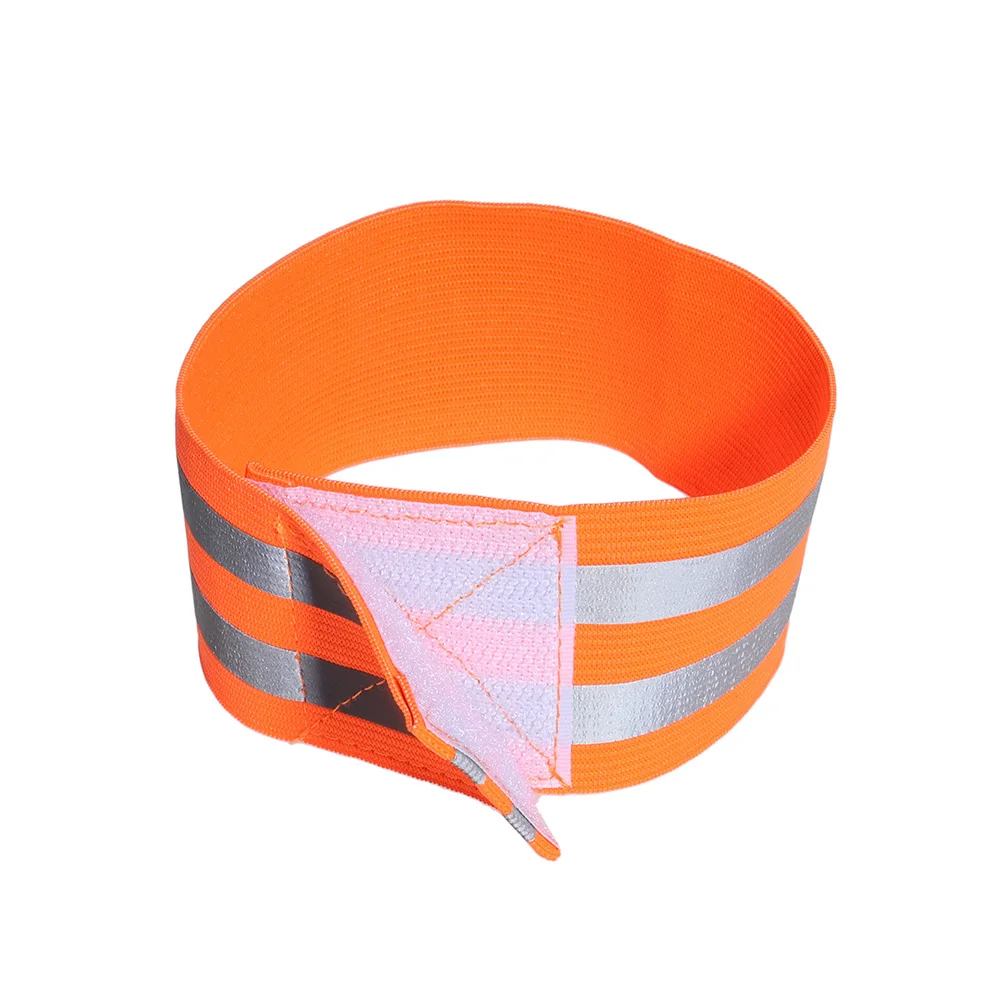

4 pcs Reflective Band High High Visibility Strap Visibility Adjustable Arm Leg Size Midnight Sports Outdoor Safety Strap