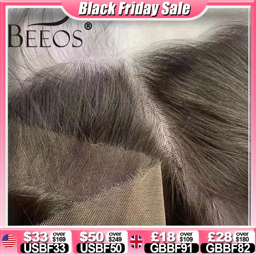 

BEEOS Skinlike 13x6 HD кружевная фронтальная только предварительно выщипанная прямая 6x6 5X5 HD кружевная застежка только бразильские человеческие волосы 13x4 HD фронтальная