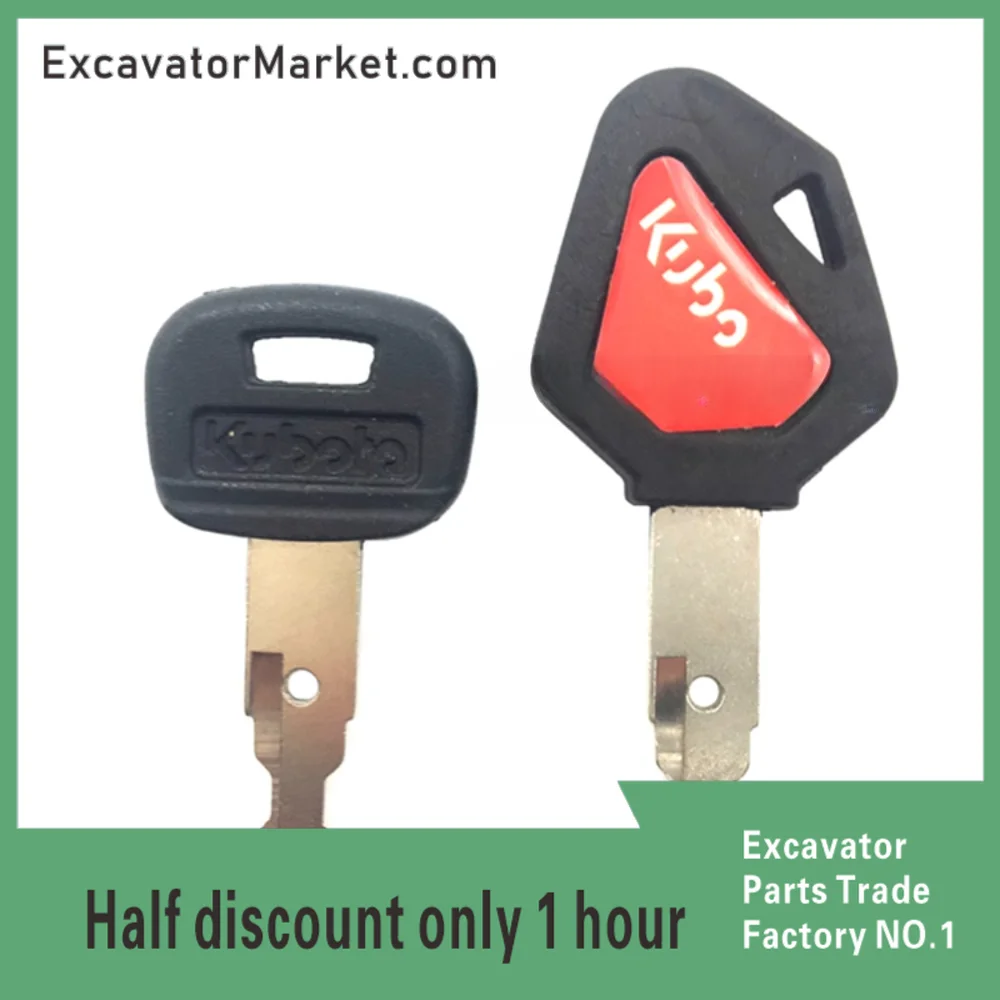 Excavator Accessories For Excavator Key Kubota U15/30/155/161/163/165 Ignition Key Start Door