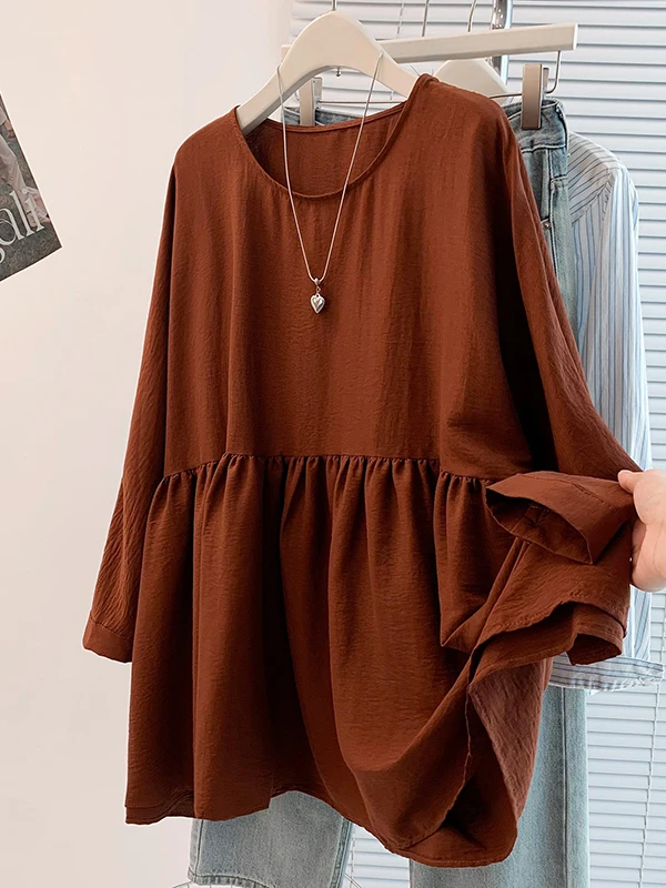 Grote Maat Losse Casual Afslanken Buik Die Pop irt vrouwen Faion Anti-Aging Button down Ademend Comfortabel T-shirt