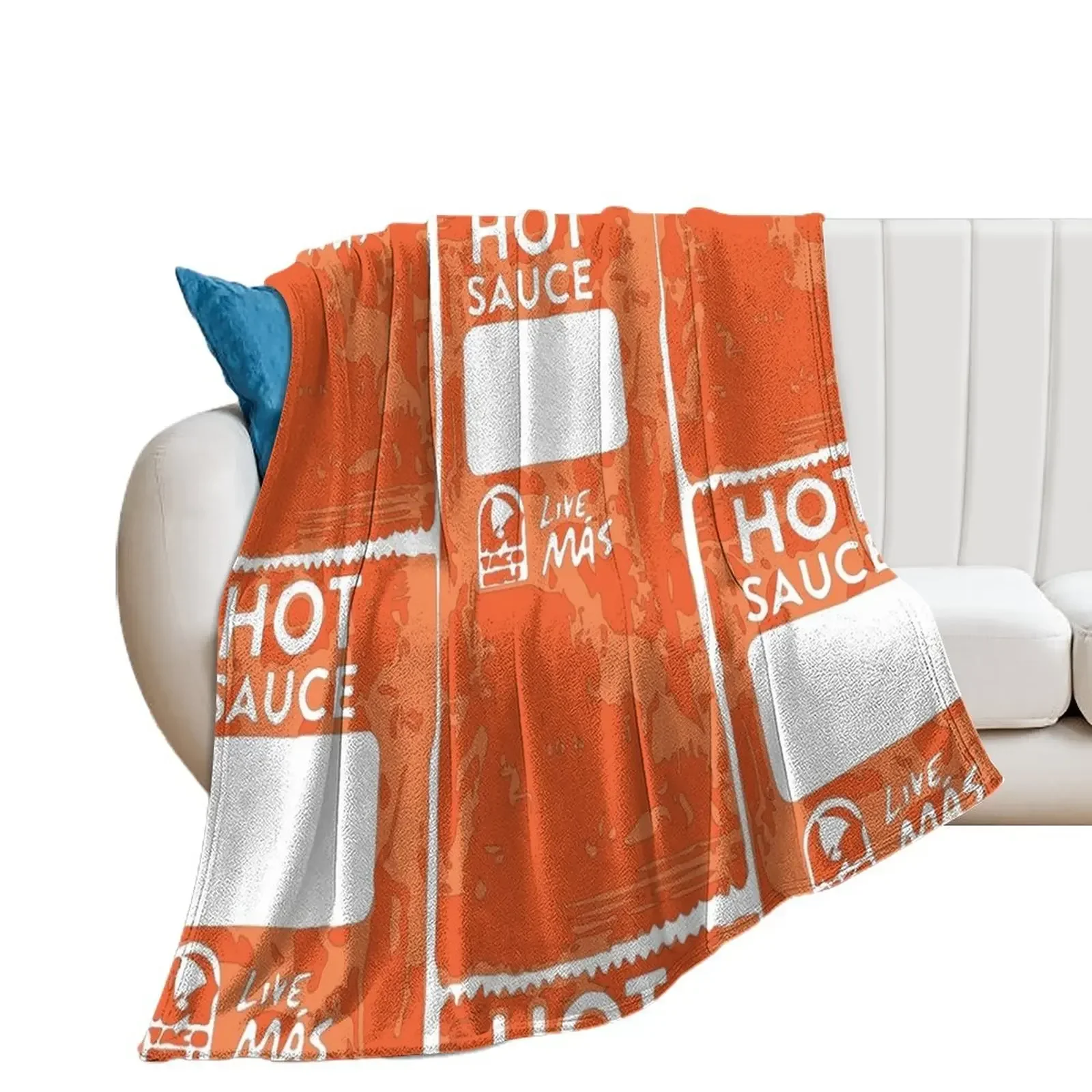 

Taco Bell Hot Sauce Packet Throw Blanket Hair sofa bed Blankets