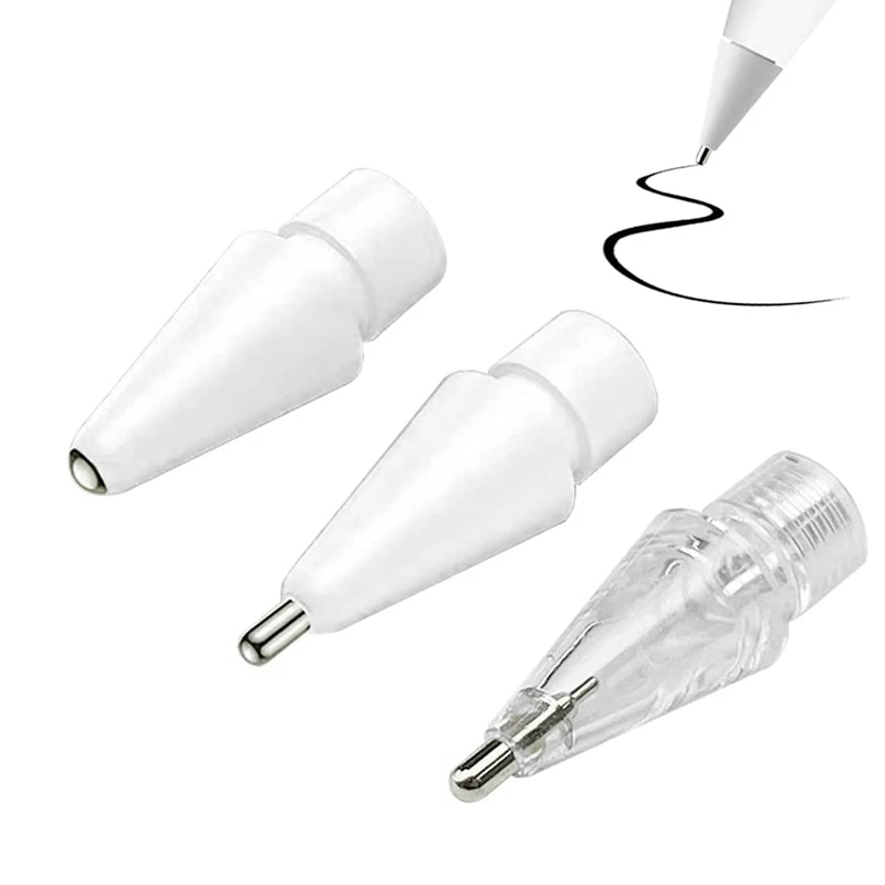 Pointes de crayon à dessin pour Apple Pays l ,3 styles, pas d'usure, Fine Point Pride Control, compatible avec Apple Pays l Tip, 3 paquets