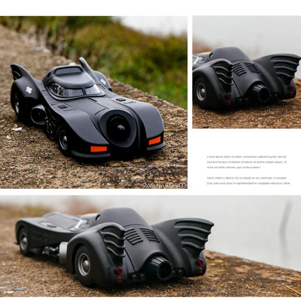 1/18 Scale Batmobile Toys Car Model Alloy Diecast Metal Model Vehicle   with Sound Light Same Film Style Birthday Gifts For Boys