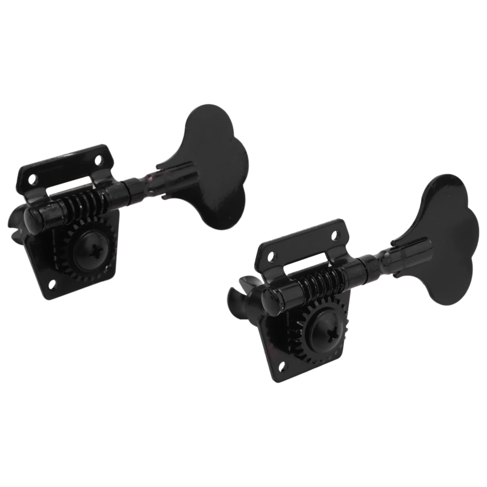 Budget-Friendly 5Pcs Guitar Accessory Vintage Open Bass Guitar Tuning Keys Pegs Machine Heads Tuners Black 1L4R For 5 Strings Ba view 3