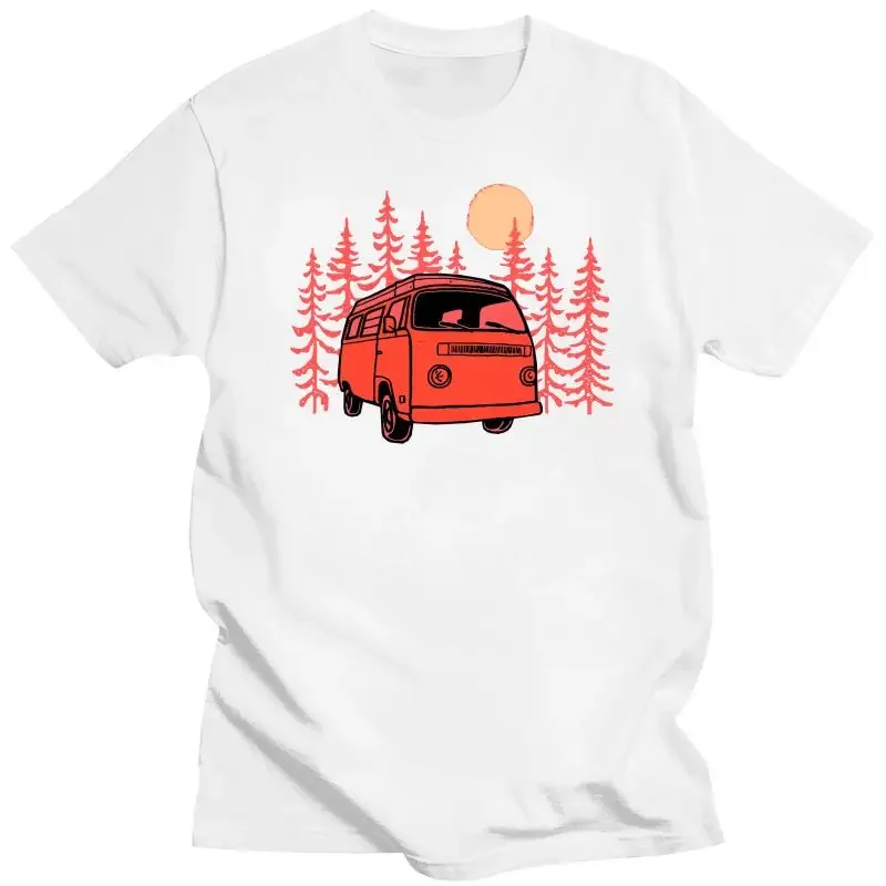 Fashion Sunset Van Men'S T-Shirt - Beach Camps German Car Combi Bus Surfs Tee Shirt 2024 New  Summer Style oversized harajuku