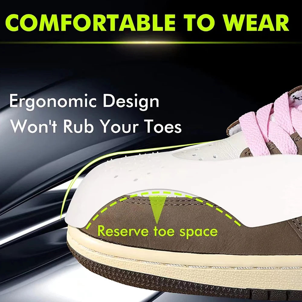 10Pairs Anti Crease Shoe Protectors Anti-Wrinkle Guards for Sneakers And Casual Shoes Toe Cap Supports Head Stretchers Wholesale