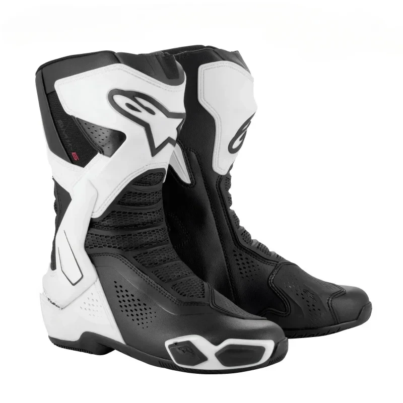 Motorcycle Botas SMX-6 V3 Professional Track Riding Boots Cowhide Waterproof Racing Anti-Collision Off-Road For Rally Race