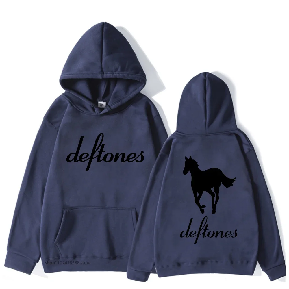 Deftones Hoodie Hip Hop Mens Around The Fur Tour Band Sweatshirt Goth Retro Grunge Pullovers for Male Streetwear Women Y2k Hoody