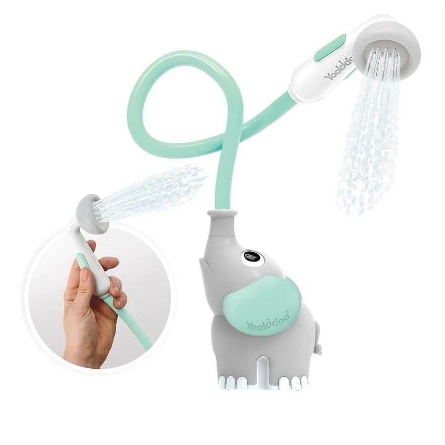 

Elephant Baby Bath Shower Head and Rinser - Fun and Comfort for Newborns