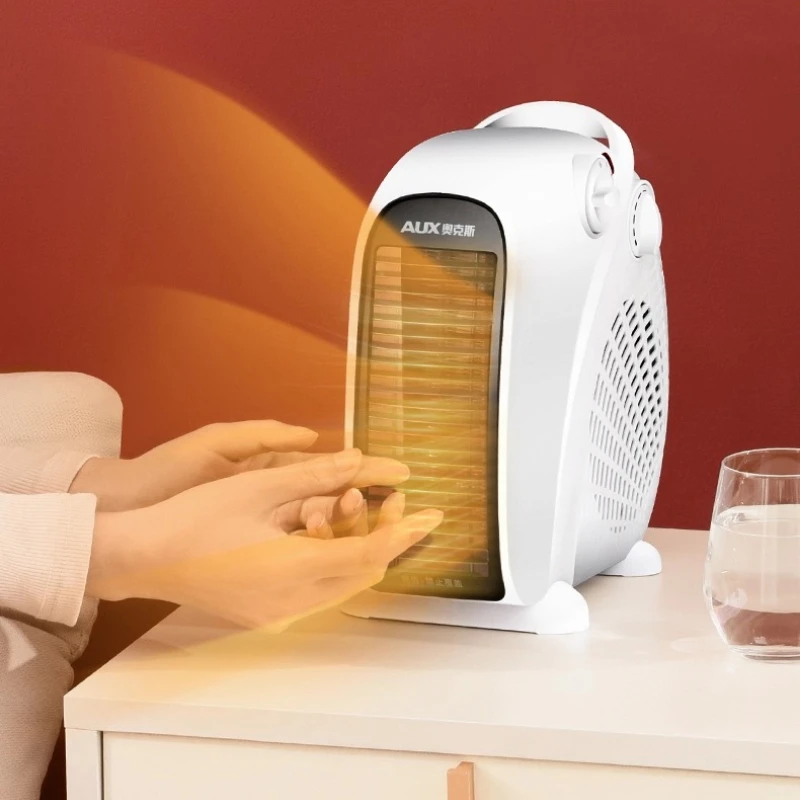 

Small heater household electric heating oven standing and sleeping office electric heating fan portable heater
