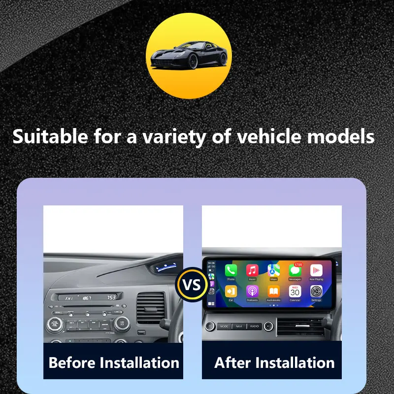 DSP Stereo Wireless CarPlay for Honda Civic Right Hand Drive 2006 - 2011 Car Radio Video Multimedia Audio Player GPS Navigation