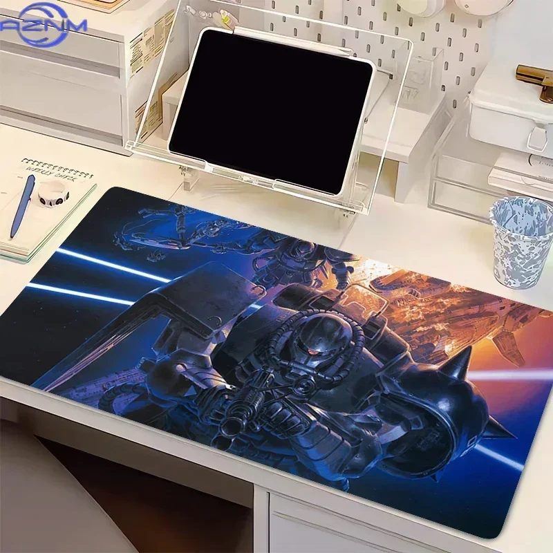 Cool Dark Space Anime Mecha Sci-fi Art Mouse Pad, Rubber Non-Slip Base, Smooth Surface for Computer Gaming, Desktop Keyboard and