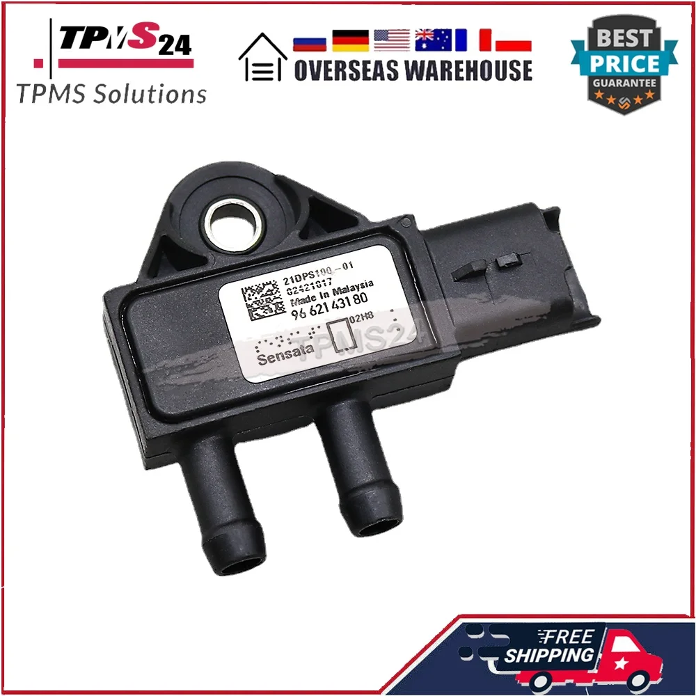 SENSOR de presión diferencial de escape EGR DPF para CITROEN PEUGEOT FIAT MINI 1,4 1,6 2,0 2,2 2,7 3,0 HDI 9662143180 9645022680