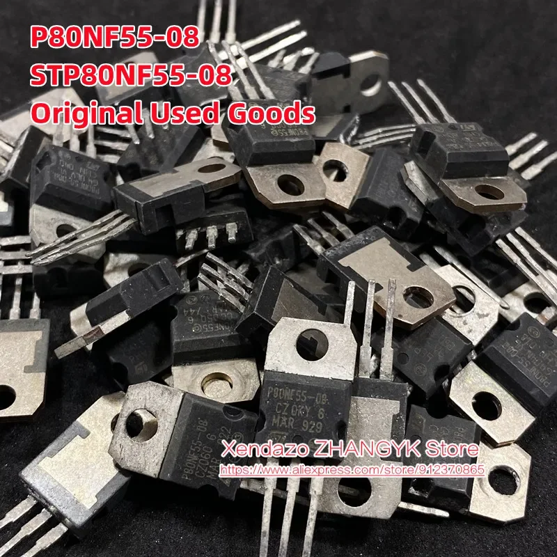 10pcs/lot Original P80NF55-08 STP80NF55-08 80NF55 MOSFET N-CH 55V 80A TO220AB