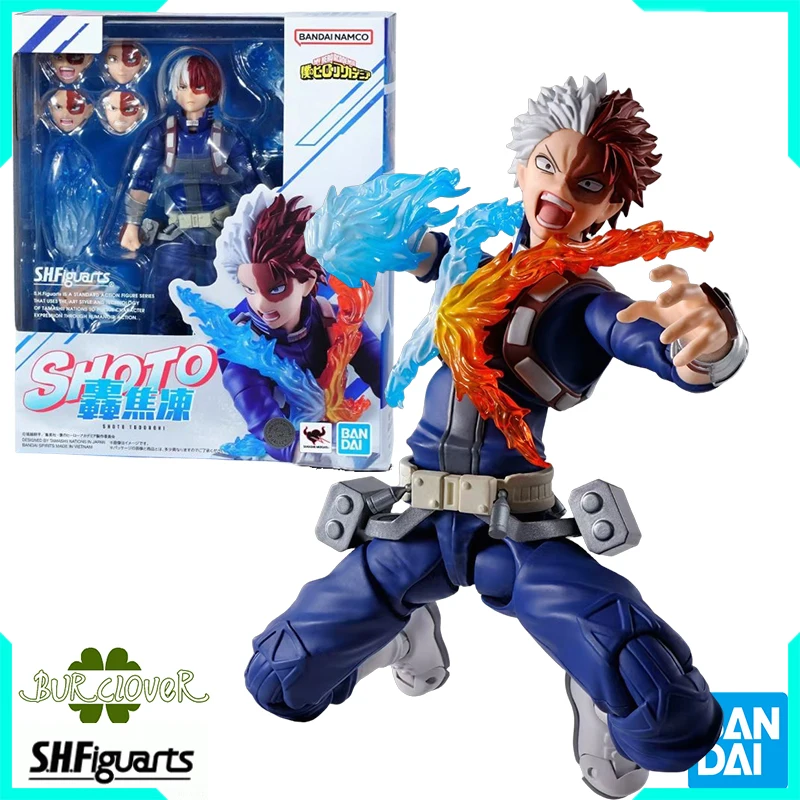 

Bandai Genuine My Hero Academia S.H.Figuarts Shoto Todoroki Anime Action Figure Toys For Boys Girls Kids Christmas Gift