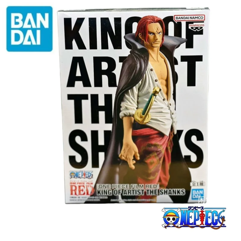 متوفر في المخزون بانداي الأصلي قطعة واحدة بانبريستو شانكس 100% حقيقية أنيمي البضائع تمثال الحلي اللعب نموذج هدايا العيد #2