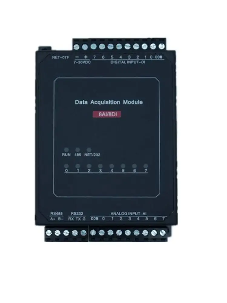 

TCP-507F 8AI8DI Ethernet Module Industrial Acquisition Control Module Modbus RTU TCP UDP Protocol IO Unit