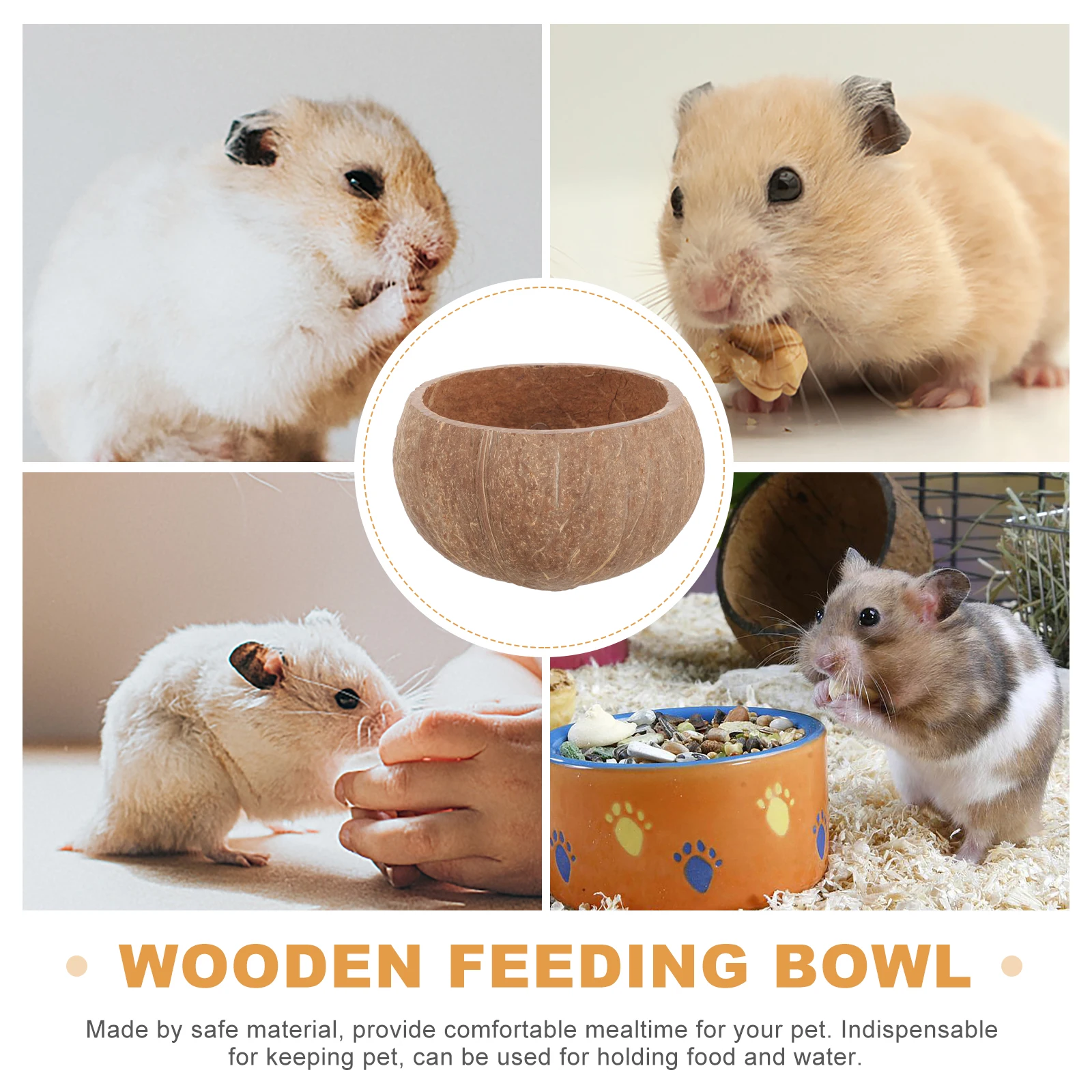 

Pet Food Bowl For Rabbit Guinea Pig Chinchilla Ferret Small Animal Feeding Dish