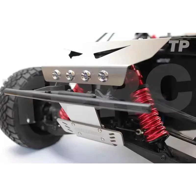 RC 자동차 금속 자동차 쉘 바디 갑옷 KM 1/6 솔리드 리어 액슬 짧은 코스 트럭 업그레이드 수리 액세서리에 대한 충돌 방지