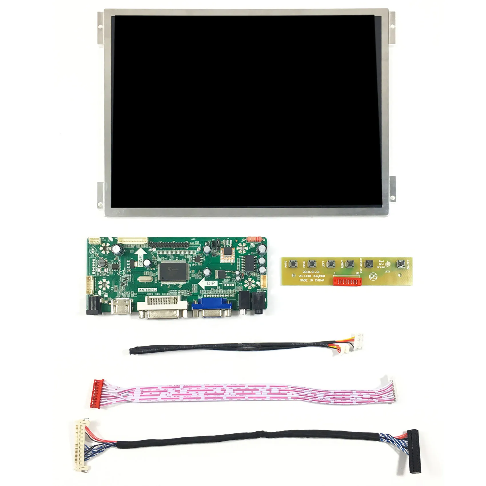 10.4 "G104XVN01.0 1024X768 LCD เปลี่ยน G104X1 VGA DVI HD LCD Controller Board