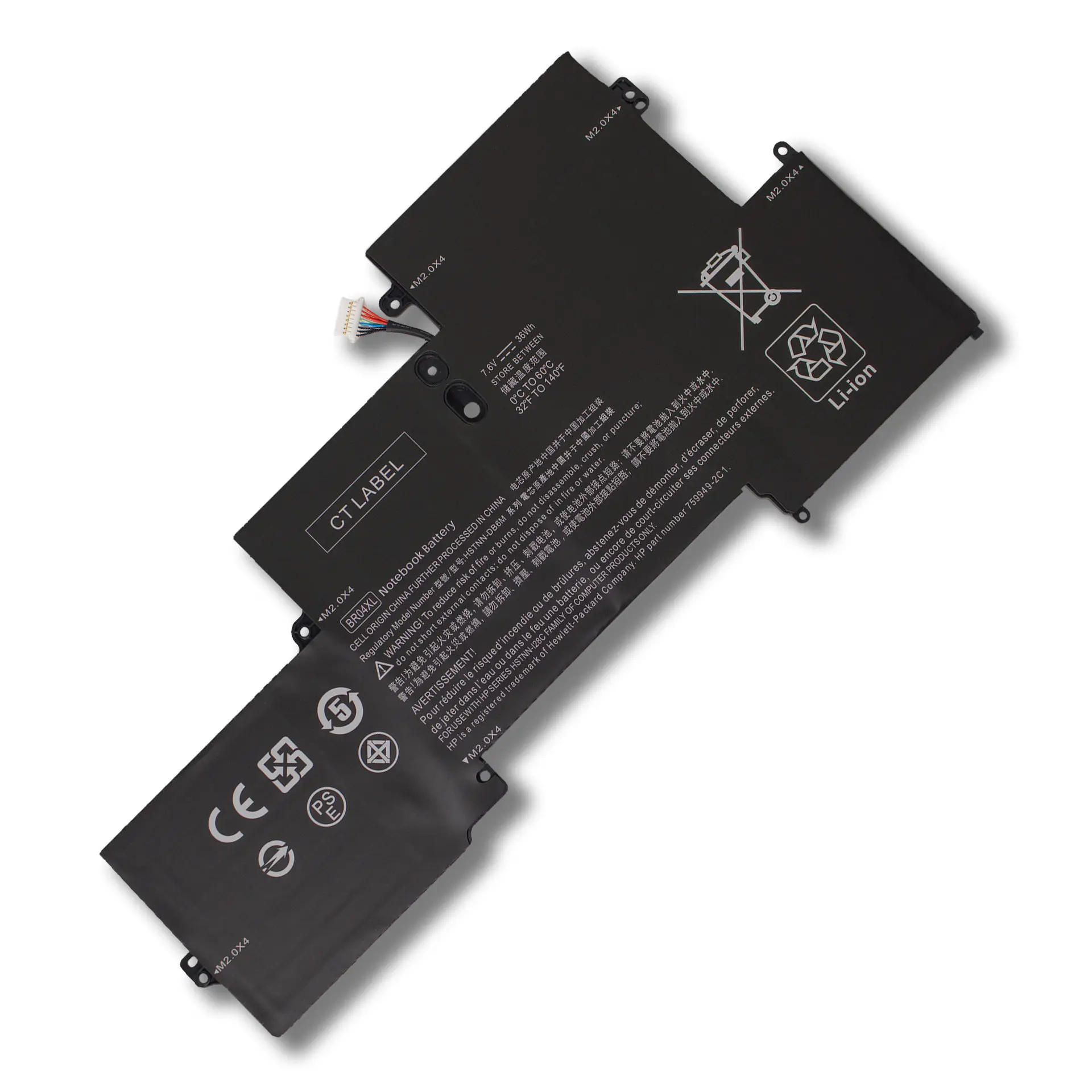 Original quality BR04XL Battery for 1020 1040 G1 G2 Series BR04 HSTNN-DB6M 760605-005 HSTNN-I28C HSTNN-I26C Laptop