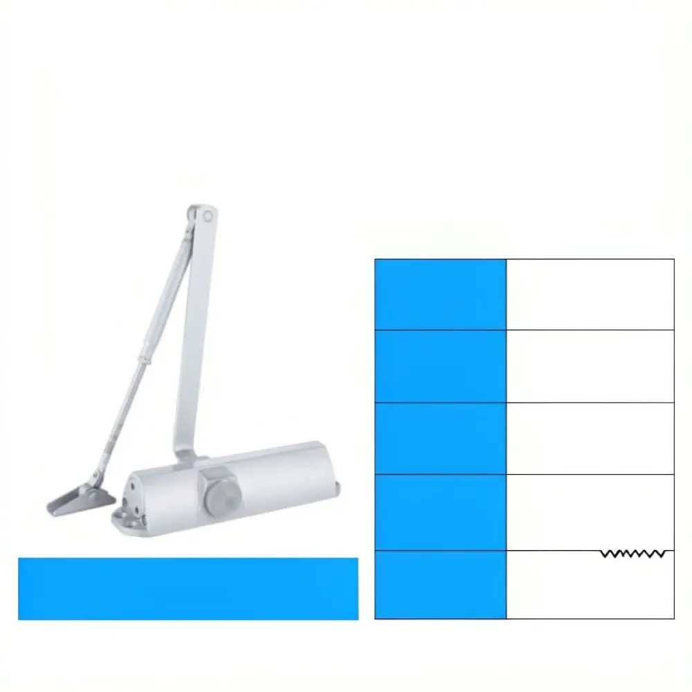 Adjustable Hydraulic Automatic Door Closer Quiet Buffer Technology For Home Security Entrance Fire Rated Door Hardware